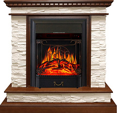 Каминокомплект Royal Flame Calgary с очагом Majestic FX Black дуб/сланец белый Royal Flame Calgary с очагом Majestic FX Black дуб/сланец белый